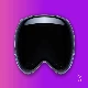 Apple Vision Pro headset front in purple background