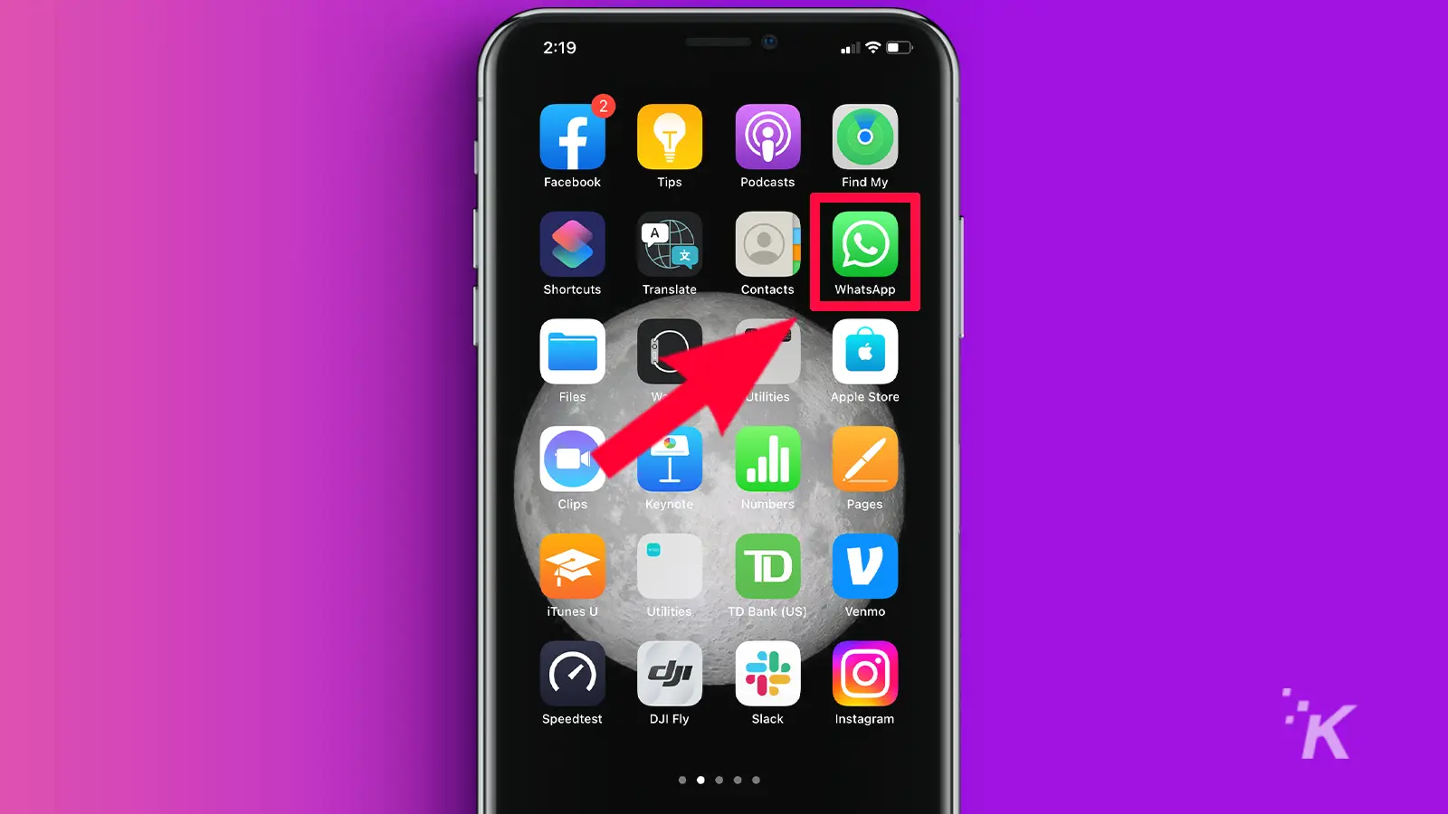 iphone home screen