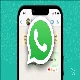 whatsapp logo on blurred background