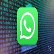 WhastApp logo on encrypted background
