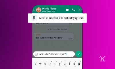 New WhatsApp Pin Chat