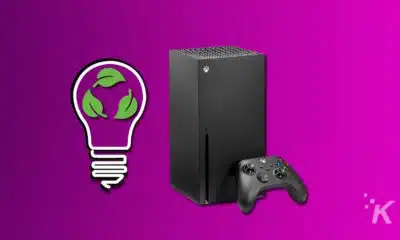 xbox series x console with light bulb