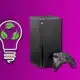 xbox series x console with light bulb