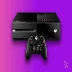 xbox one and xbox controller on purple background